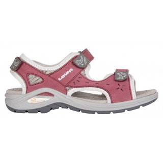 Lowa Sandal Urbano Nubuck Leather Berry/Light Grey Women